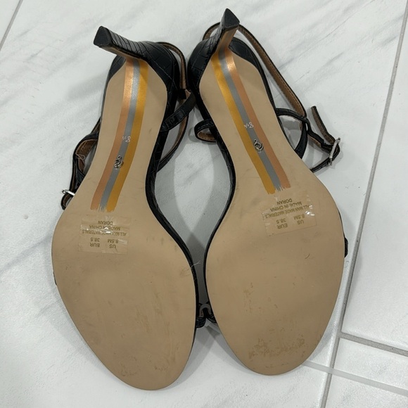 Sam Edelman Black Strappy Heels - Picture 13 of 16